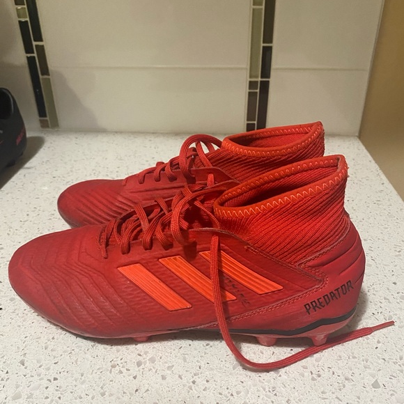 Mens Red Adidas Cleats - Picture 3 of 5